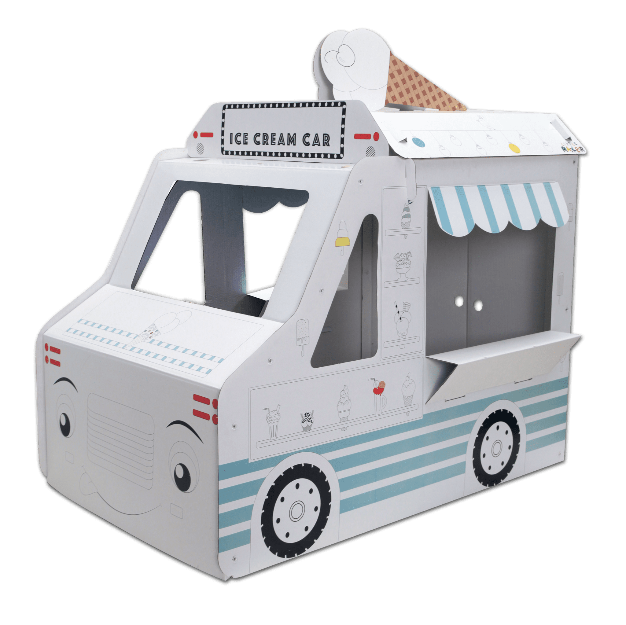 Ice Cream Car Boyanabilir Oyun Maketi resmi
